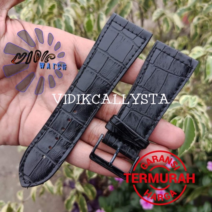 Strap Tali Jam Tangan Kulit 30mm 30 MM Hitam 30