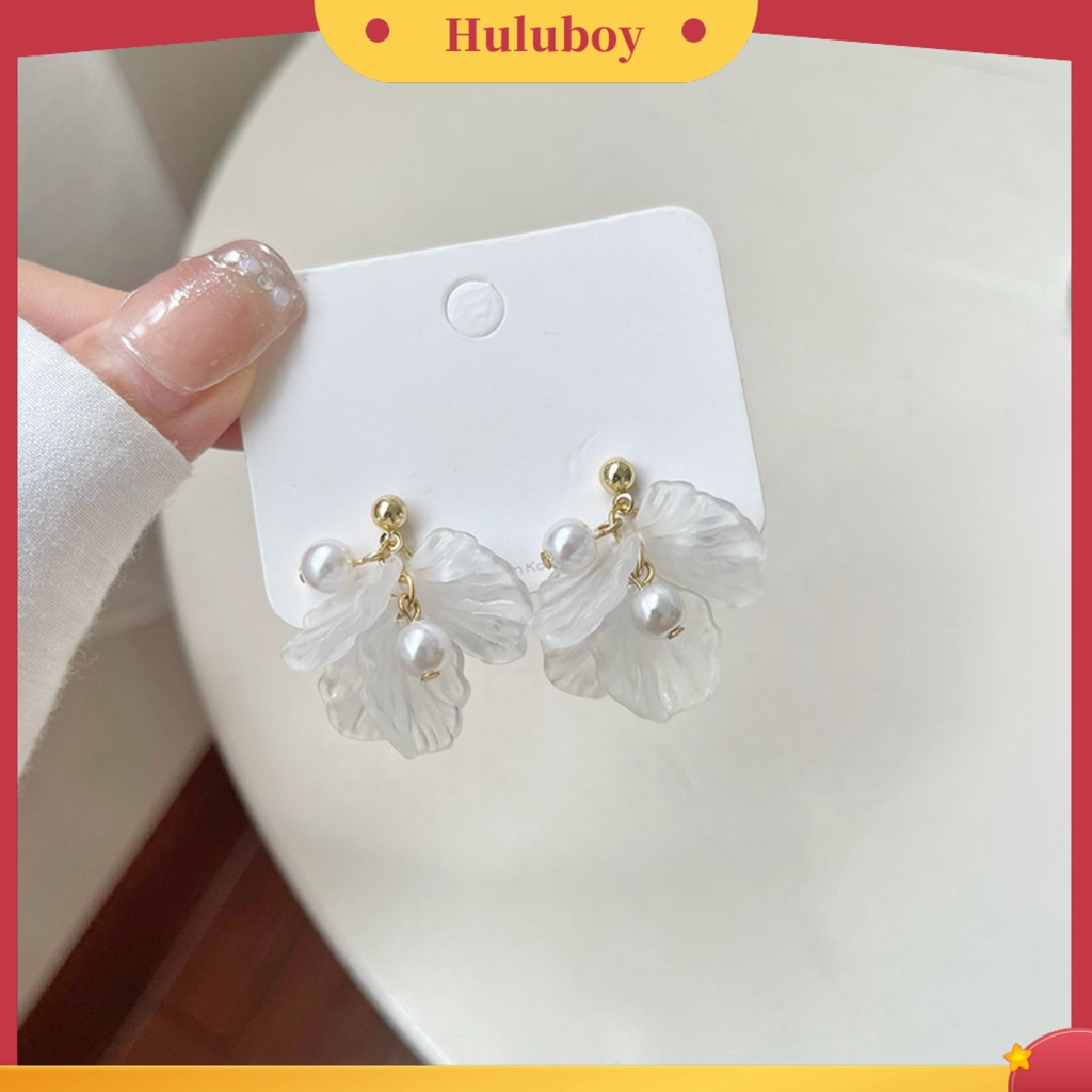 {Ready Stock} 1pasang Anting Elegan Semua Pertandingan Pengerjaan Halus Shiny Eye-catching Dress Up Bentuk Bunga Aksesoris Fashion Canggih Untuk Kehidupan Sehari-Hari