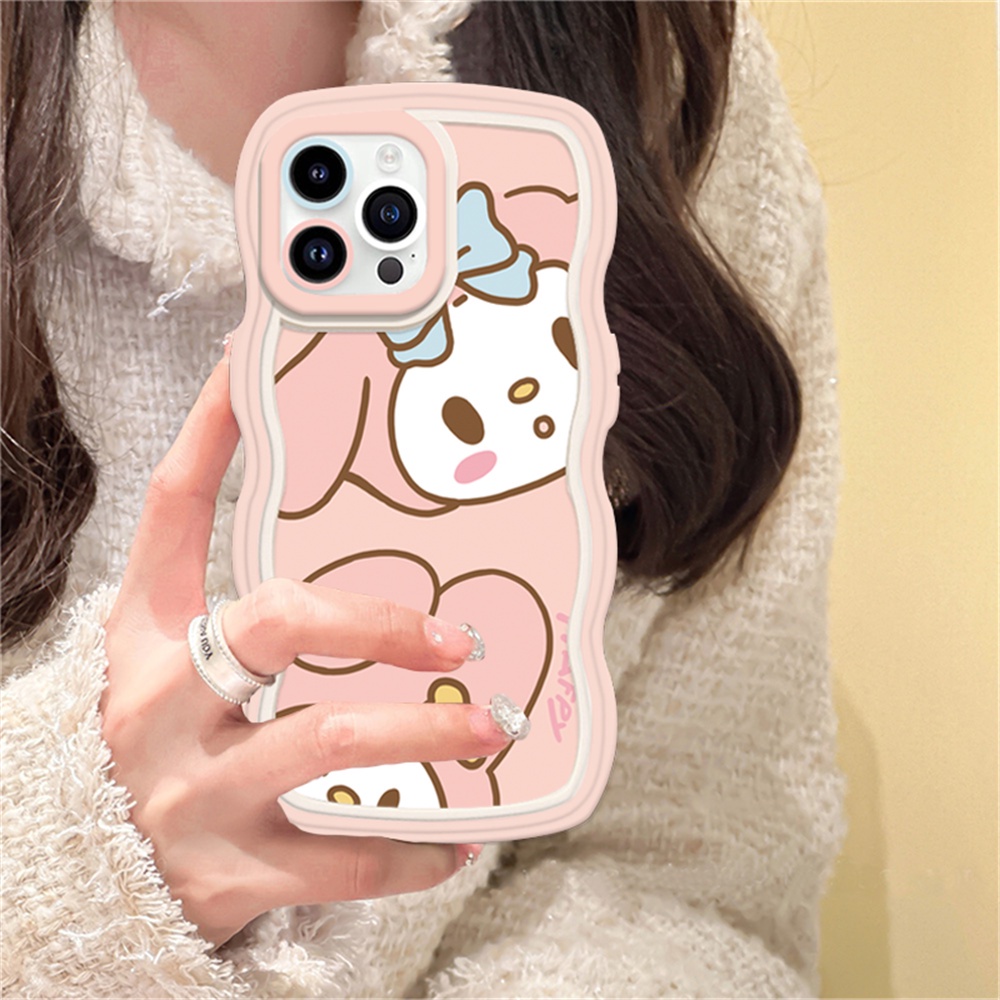 Casing Untuk iPhone14 Plus 14 Pro MAX iPhone 13 Pro MAX 1PRO MAX12 Pro MAX XR XS MAX 6 6S 7 8 Plus SE 2020 Pacha Dog Dan Merlot Curved Edge TPU Phone Case Binteacase