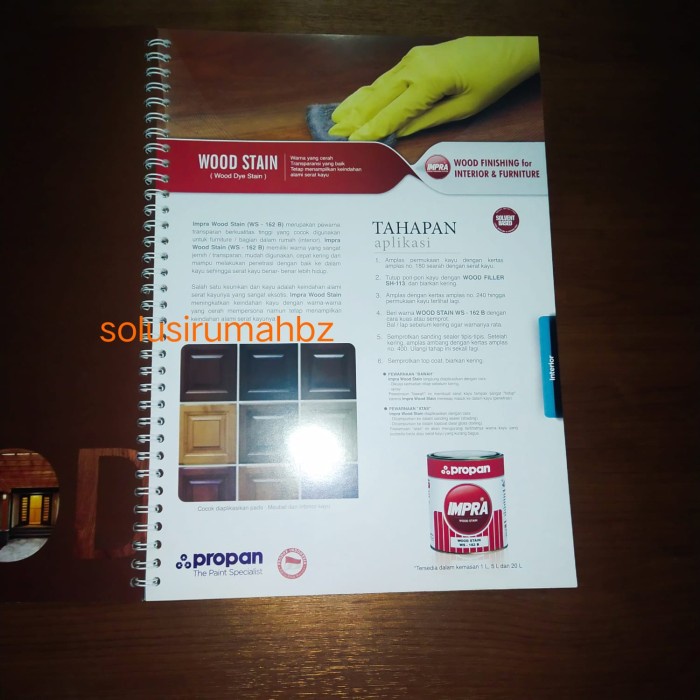 KATALOG CAT PROPAN WOOD FINISHING SYSTEM 60HAL PRODUK GUIDE CARA PAKAI