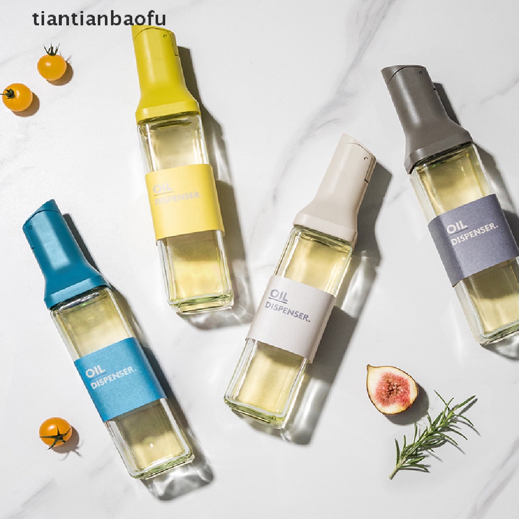 [tiantianbaofu] Botol Dispenser Minyak Zaitun Besar Auto Flip Wadah Bumbu Tutup Otomatis Bumbu Cair Big Capacity Bottle Kitchen Boutique