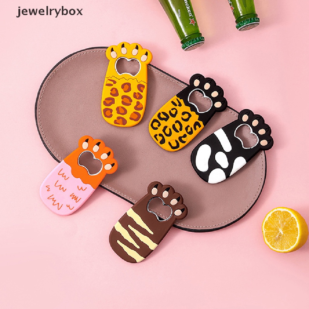 [jewelrybox] Cartoon Cats Paw Wine Bottle Opener Pembuka Botol Bir Kaki Kucing Gemuk Magnet Kulkas Stiker Kulkas Lucu Magnet Kulkas Beer Opener Butik