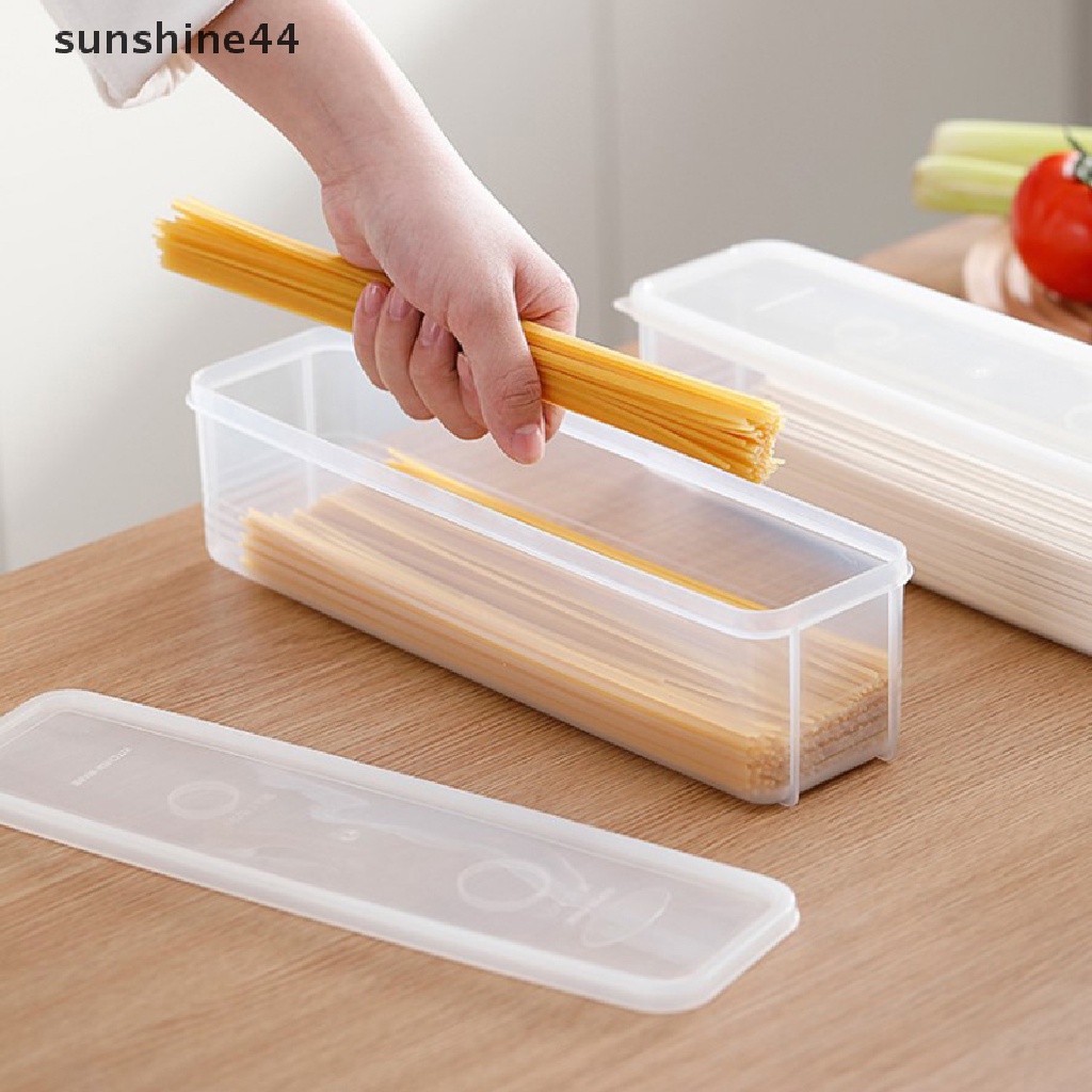 Sunshine 1Pc Rectangular Sealed Food Pasta Spaghetti Box Kotak Penyimpanan Kulkas ID