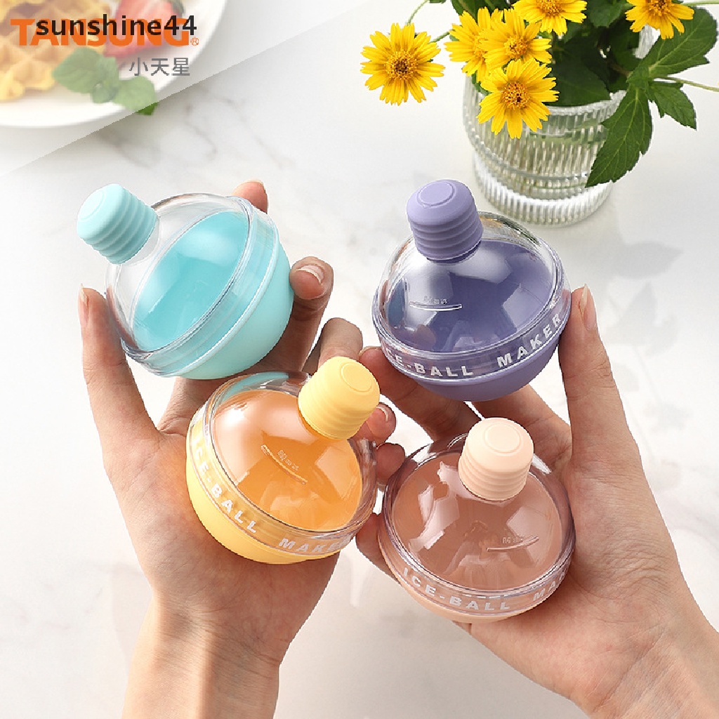 Sunshine Food Grade Silicone Ice Cube Tray Cetakan Es Batu Bulat Alat Dapur Ice Ball Mold ID