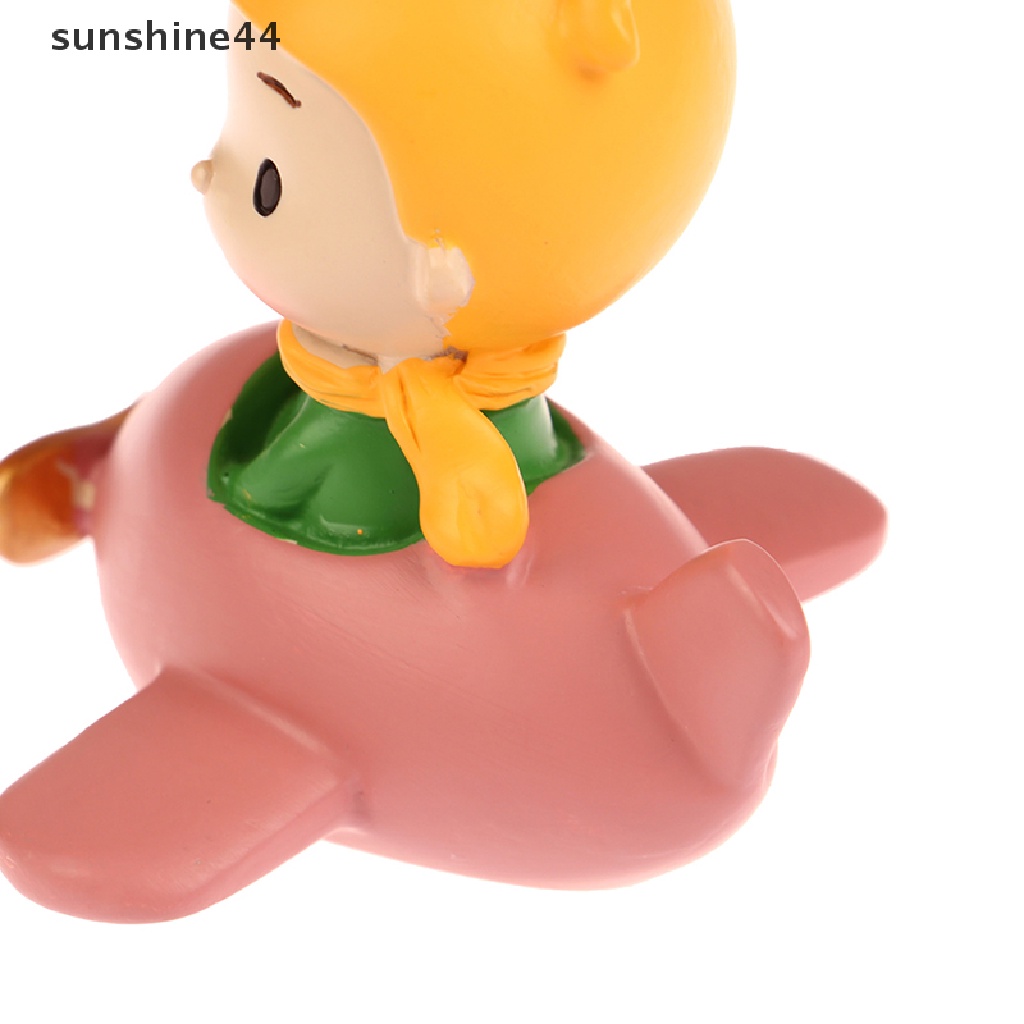 Sunshine 1Pc Ornamen Dekorasi Rumah Desktop Pangeran Kecil Yang Lucu Kerajinan Resin Mobil Modern ID