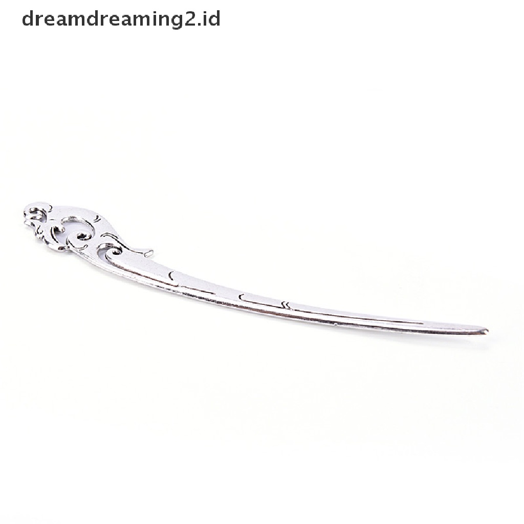 (hot) Rambut Stik Pin Perak Alloy Geometris Bando Lady Hair Clip Aksesoris Baru//