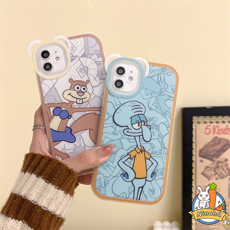 IPHONE Casing Kompatibel Untuk Iphone14 13 12 11 Pro Max X Xr Xs Max SE 8 7 6 6s Plus Kartun Lucu Casing Ponsel Merek Trendi Soft Case Pelindung Lensa Anti Gores Shockproof Cover Pelindung