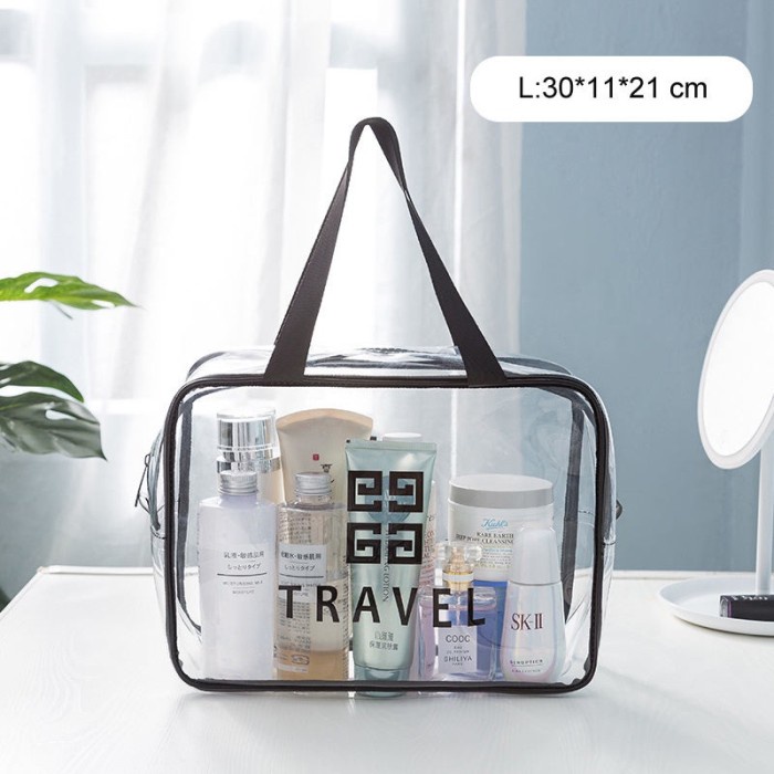 Tas Kosmetik Transparan Tas Kosmetik PVC Tas Peralatan Mandi Travel