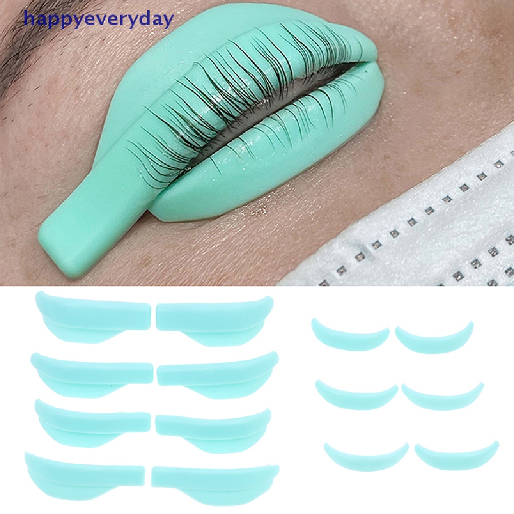 [happy] 7pasang Silicone Gasket Eyelash Perming Pad Lash Lift Pads Eyelash Lifg [ID]