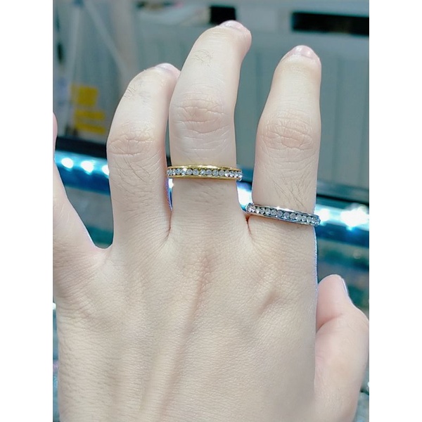 Murah Aja!!Cincin titanium full mata keliling