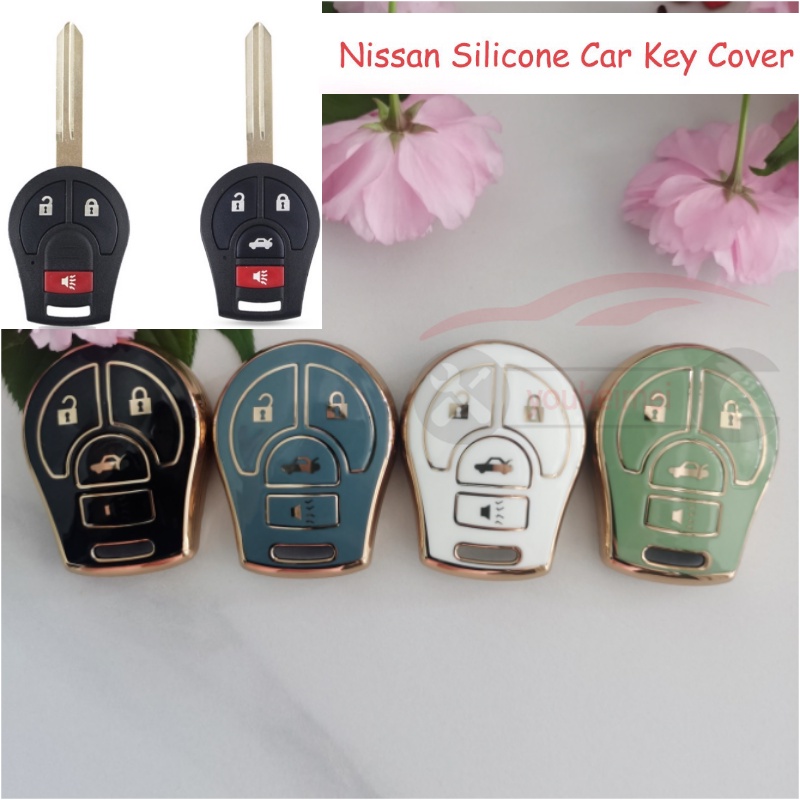 Tpu Remote Key Case Cover Key Fob Holder Cocok Untuk Nissan Juke Nv Cube SL Rogue Sentra Leaf Versa Tiida Almera Micra Note Cover Fob Shell Aksesoris