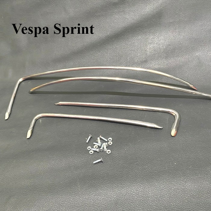 List Tepong Spakbor Vespa Sprint GL Grand Lusso Stainless Depan Belakang