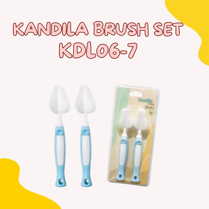 Kandila Soft Nipple Brush KDL06-7 / Sikat Dot Botol Bayi Kandila