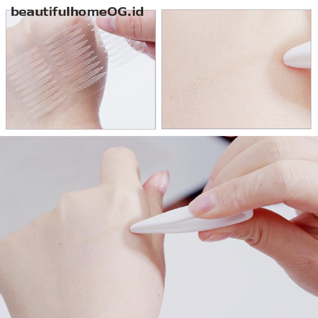 // Lebaran// Double Eyelid Tape Perekat Tak Terlihat Strip Pengangkat Mata Makeup Stiker Renda **