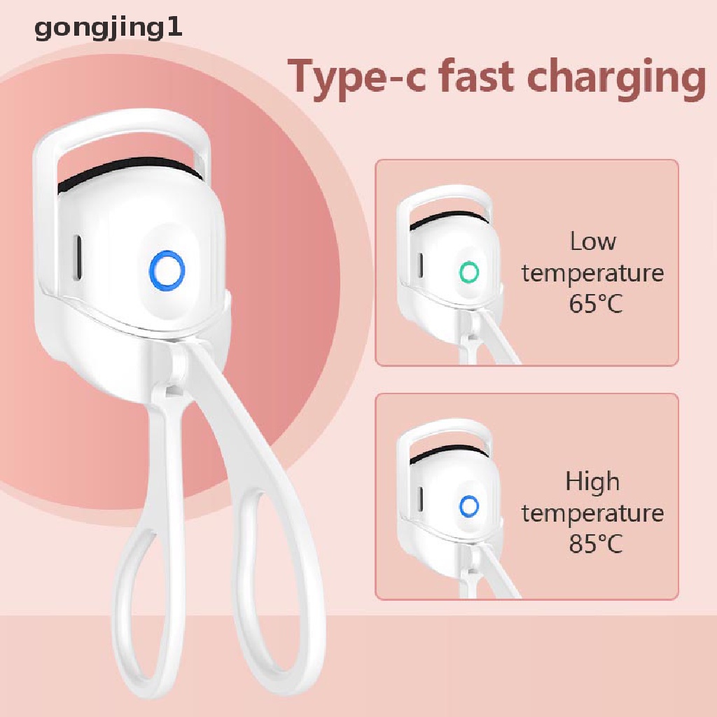 Ggg Penjepit Bulu Mata Pemanas USB Rechargeable Electric Eyelash Curlers Portable ID