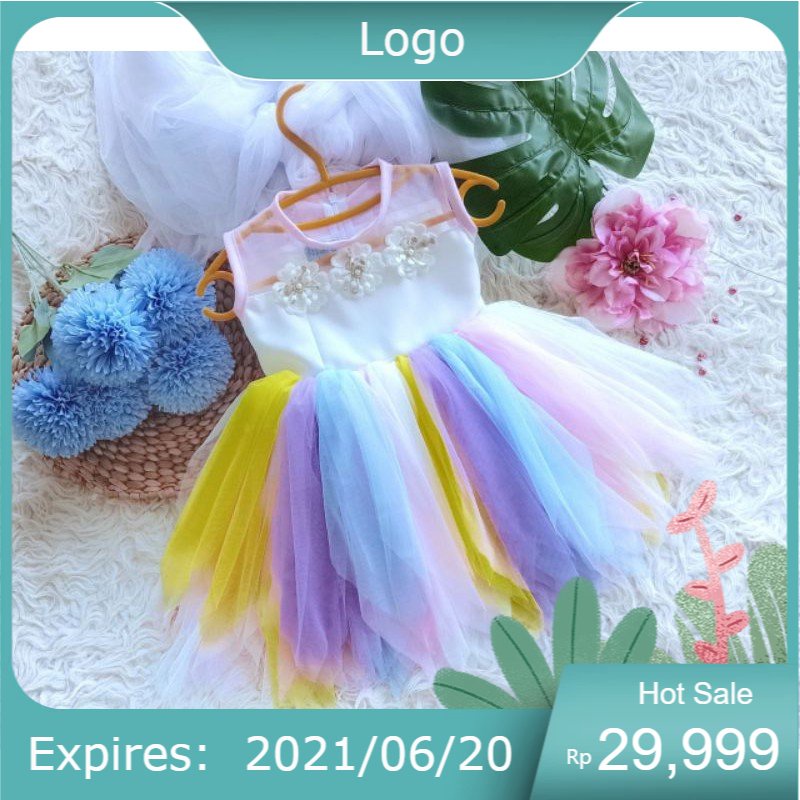 DRESS TUTU RANBOW ANAK & DEWASA