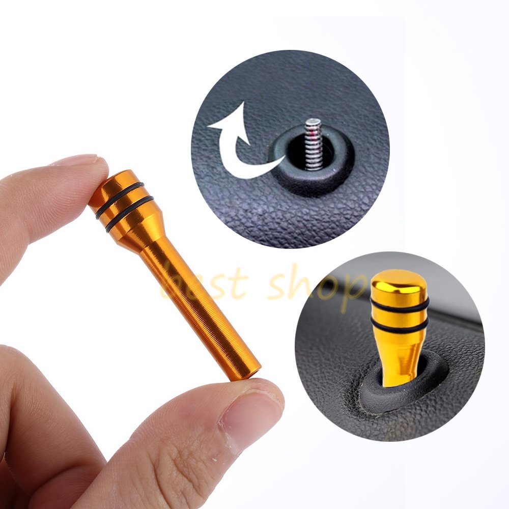 1pc Universal Aluminium Alloy Mobil Truk Interior Door Lock pins Knob Car Door Lock pins Pelindung Penutup Kunci Pintu Interior