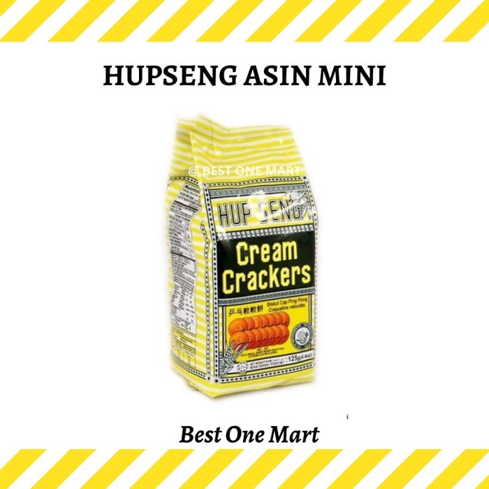 

Hupseng Asin Mini / Biskuit Hup Seng Cream Crackers Cap Ping Pong