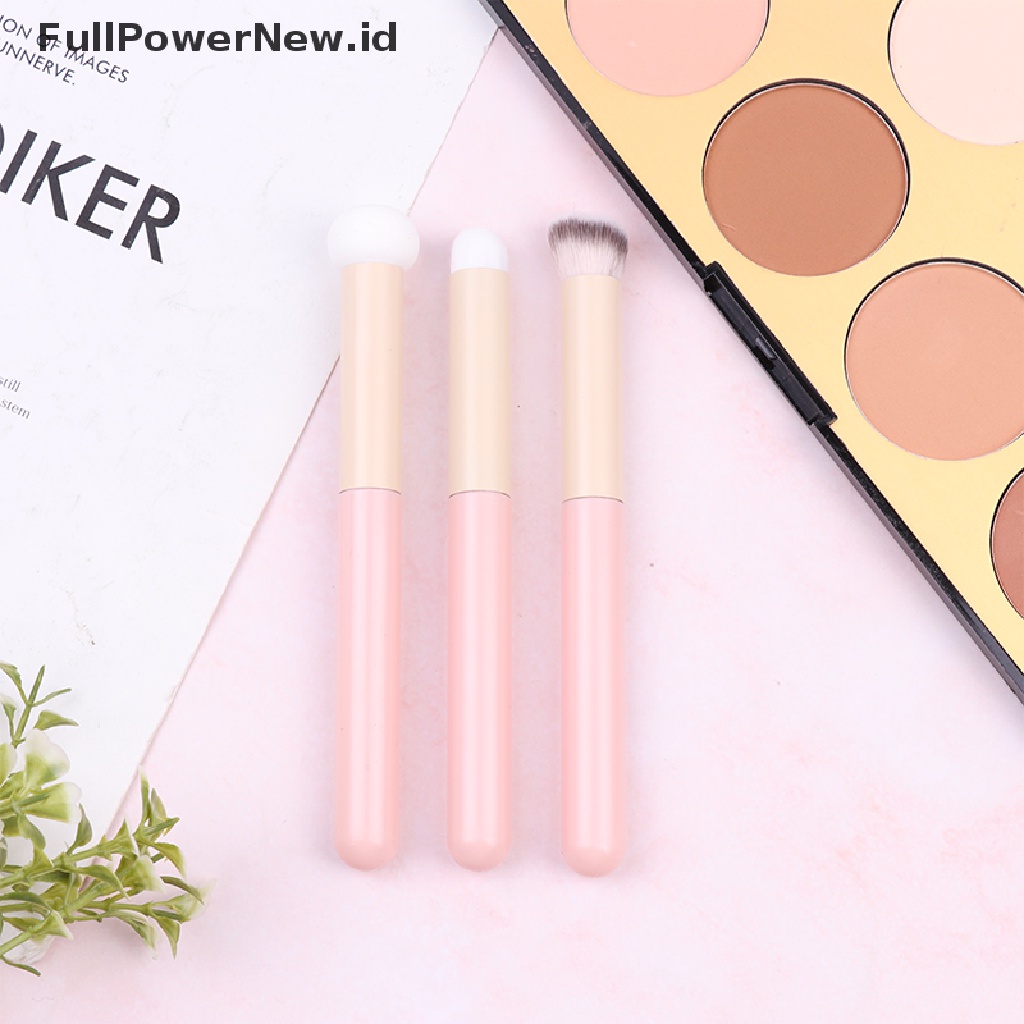 Power 3Pcs Makeup Foundation Concealer Spons Blender Brush Foam Aplikator ID