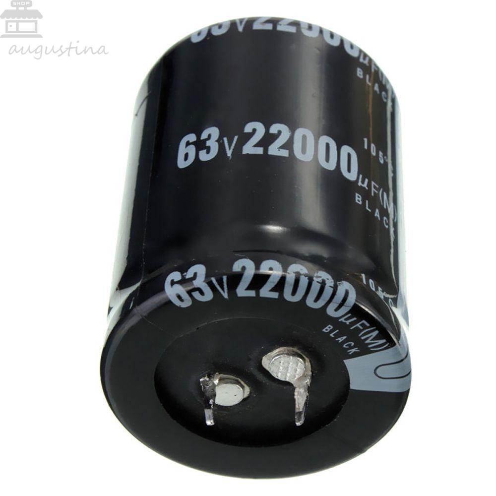 Kapasitor Elektrolit Agustina Nyaman Tahan Lama Dimensi 35x50mm 105kubikus Hitam Aluminium Electrolytic Amplifier Suara