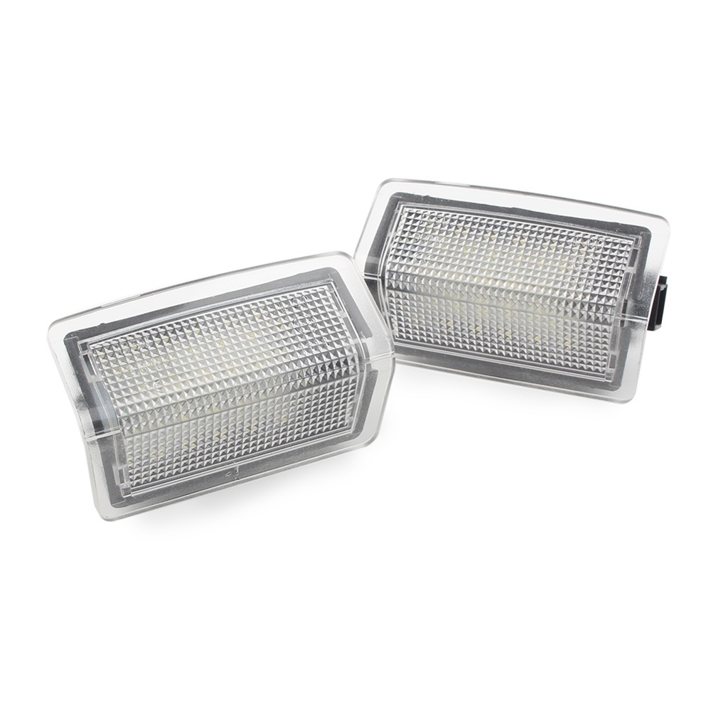 2pcs Putih LED Milik Footwell Under Door Light Untuk Benz C-CLASS W204 A-CLASS W176 B-CLASS W246 E-CLASS W212 GLE M-CLASS W166