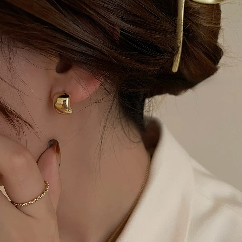 Keren Manis 18K Lucu S925 Sterling Silver Stud Earrings Perhiasan Ear Studs