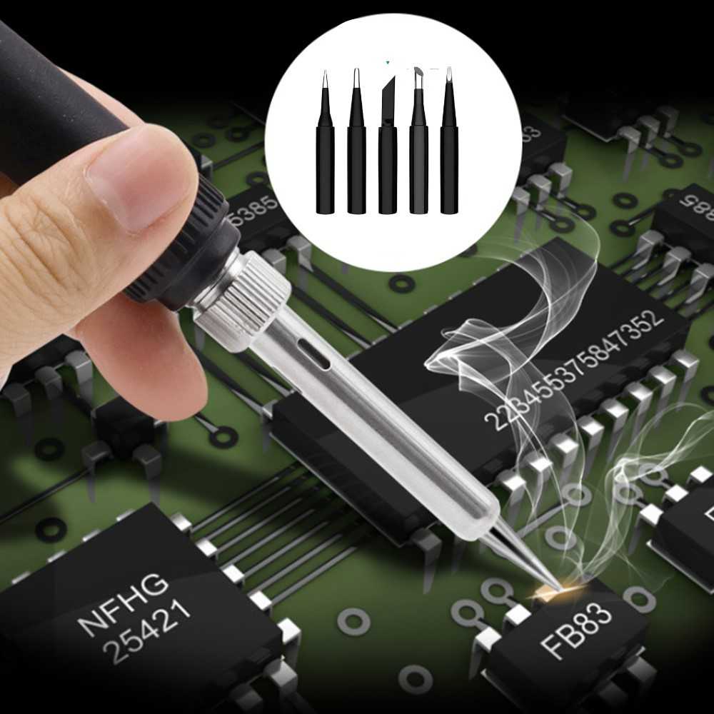 Kepala Mata Solder Iron Tips High Quality 900M-T 5 PCS Alat Mobil Burnhilda