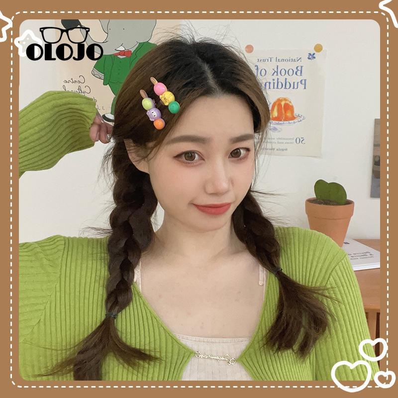 【COD】 Jepit Rambut Duckbill Warna Permen Tomat-on-sticks Lucu Manis Poni Samping Hairpin