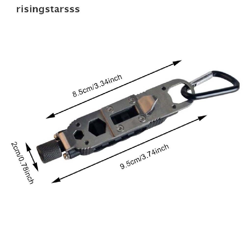 Rsid Span-new Gantungan Kunci Mini al Outdoor Portable Stainless Steel Pocket Tools Jelly
