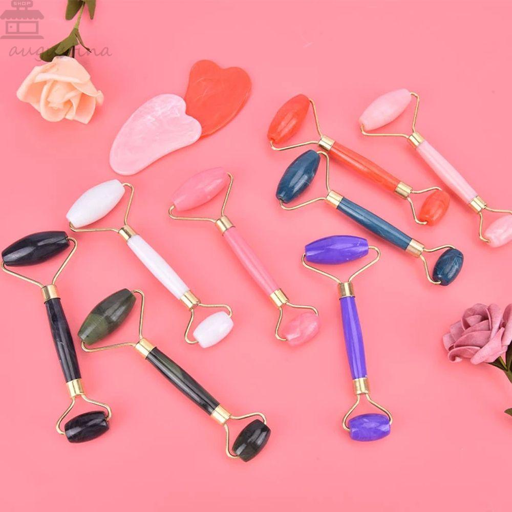 Agustinina Alat Pijat Wajah Roller Wanita Mata Anti-Aging Alat Kecantikan Perawatan Kulit Face Lift Guasha Board
