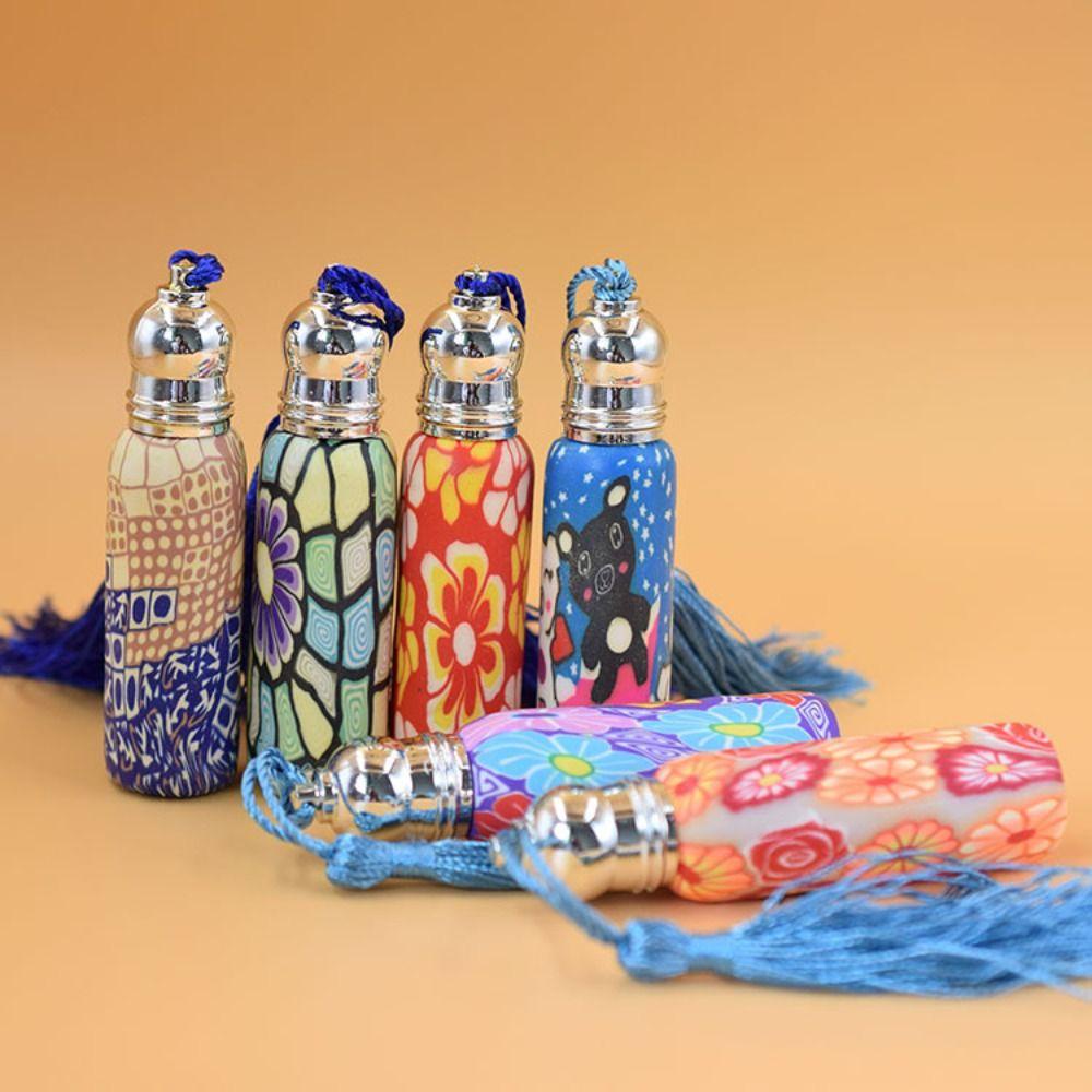 [Elegan] Botol Roll On Kaca Portable 2Pcs DIY Wadah Kosmetik Roller Ball Vial Kosong Botol Isi Ulang Botol Parfum