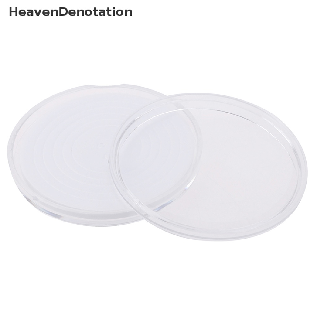 [HeavenDenotation] 20pcs 46mm Plastik Tempat Koin Kapsul Tempat Penyimpanan Koleksi Wadah Display HDV