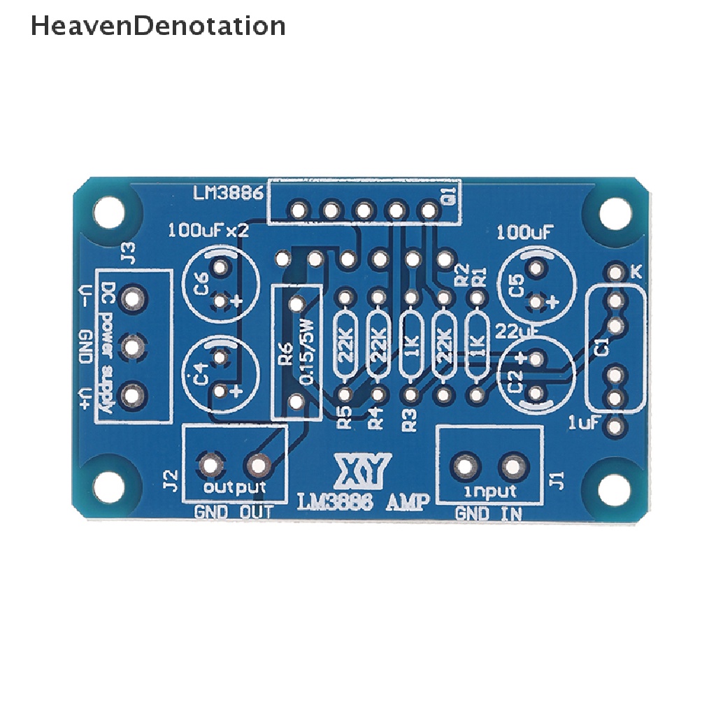 [HeavenDenotation] Dc ±20-28V 68W LM3886TF HIFI power amplifier board PCB Paralel bare board HDV