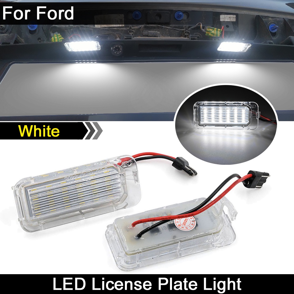 2pcs Untuk Lampu Plat Nomor LED Ford C-Max Transit Connect Edge Ecosport Ranger Transit-150 /250/350Untuk Jaguar XJ XF