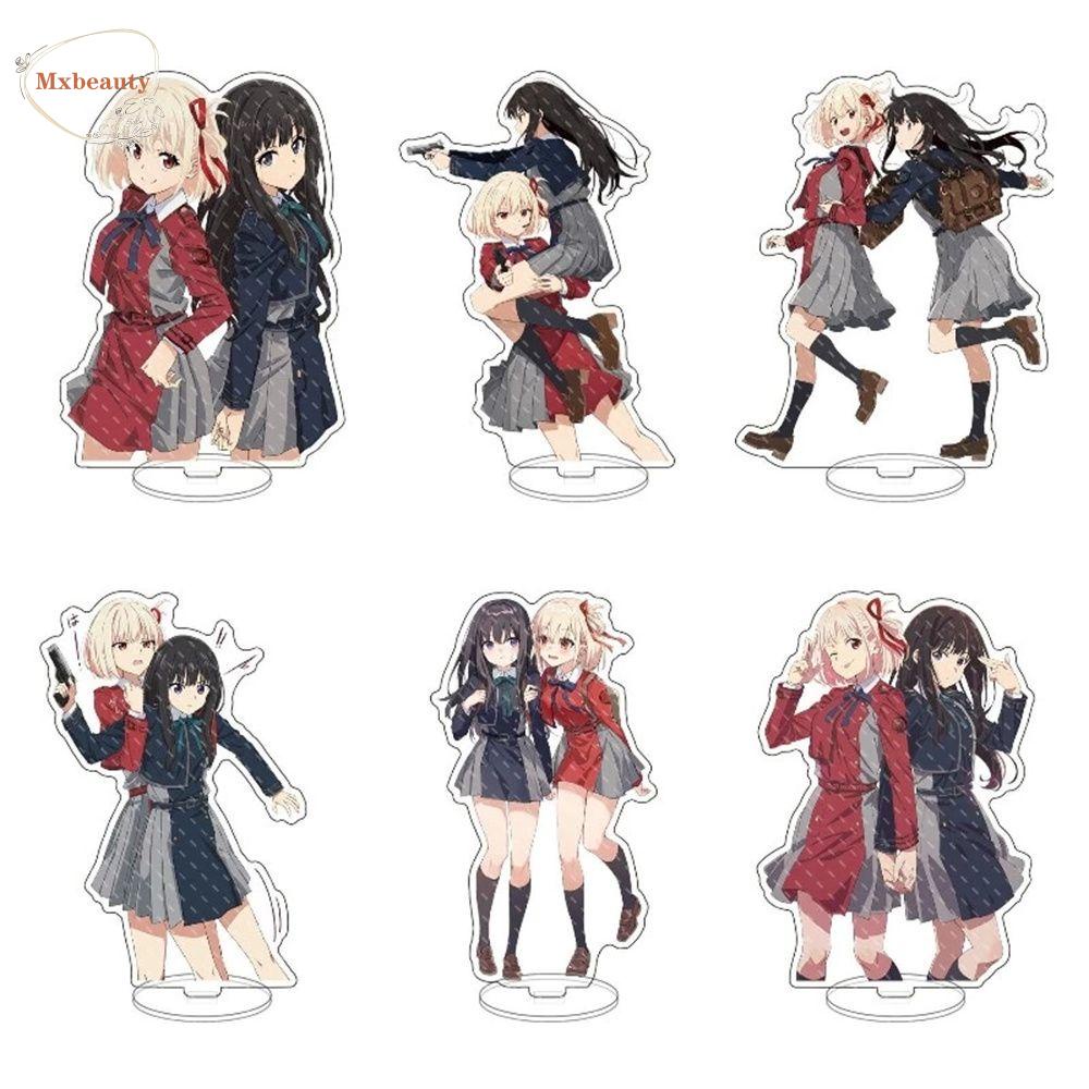Mxbeauty Acrylic Stand DIY Ornamen Anime Fans Hadiah Inoue Takina Plat Akrilik Liris Recoil