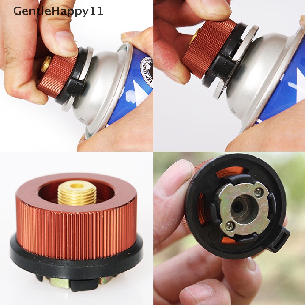 Gentlehappy Adaptor Kompor Outdoor Camping Hiking Konversi Tipe Split Konektor Tungku Gas Cartridge Adapter id