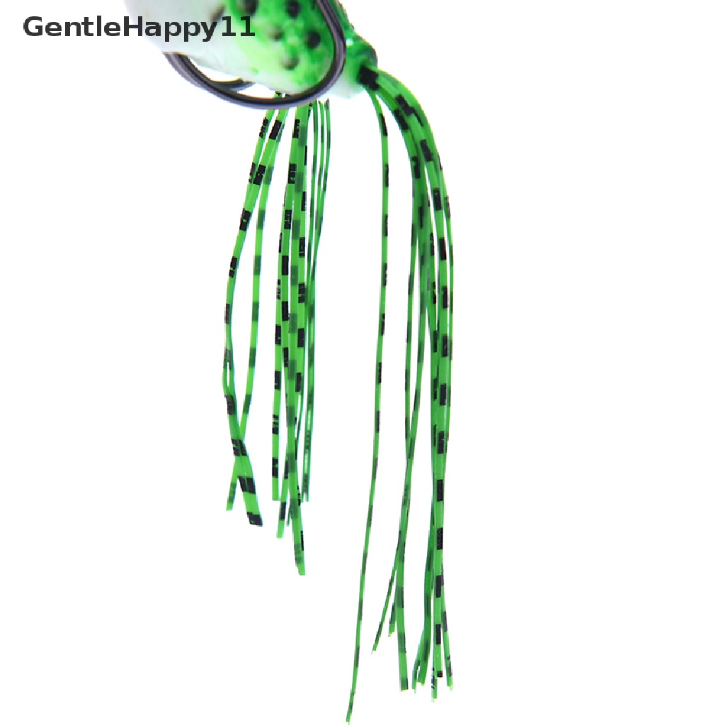 Gentlehappy Frog Soft Fishing Lure Double Hooks Alat Kodok Umpan Buatan id