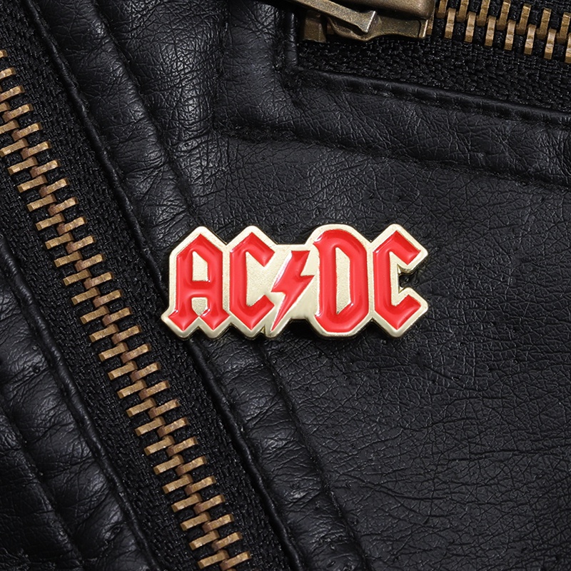 Kartun Musik AC DC Musisi Rock Enamel Bros Pin Ransel Kerah Lapel Pin Lencana Fashion Perhiasan Aksesoris