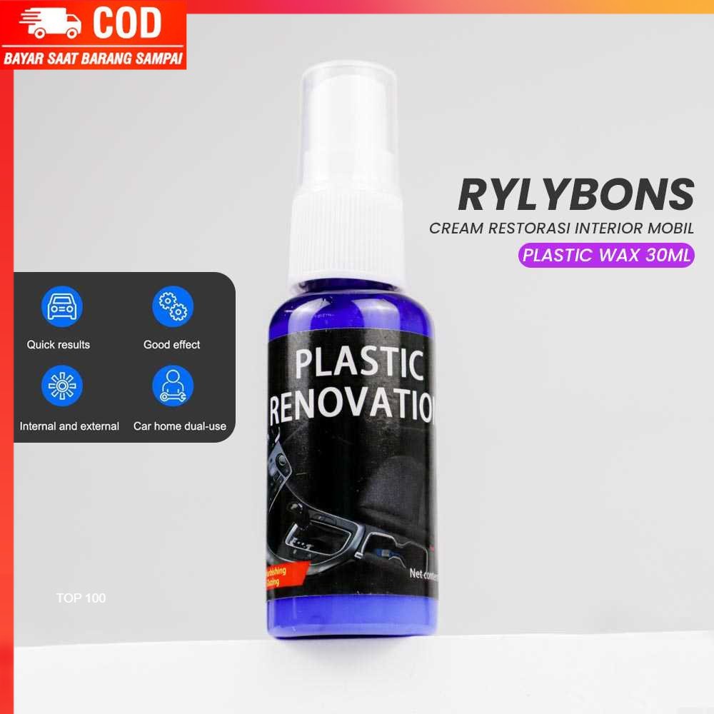 ( 100% BARANG ORI ) Rylybons Cream Restorasi Interior Mobil Plastic Wax 30ml - JIMIJI30