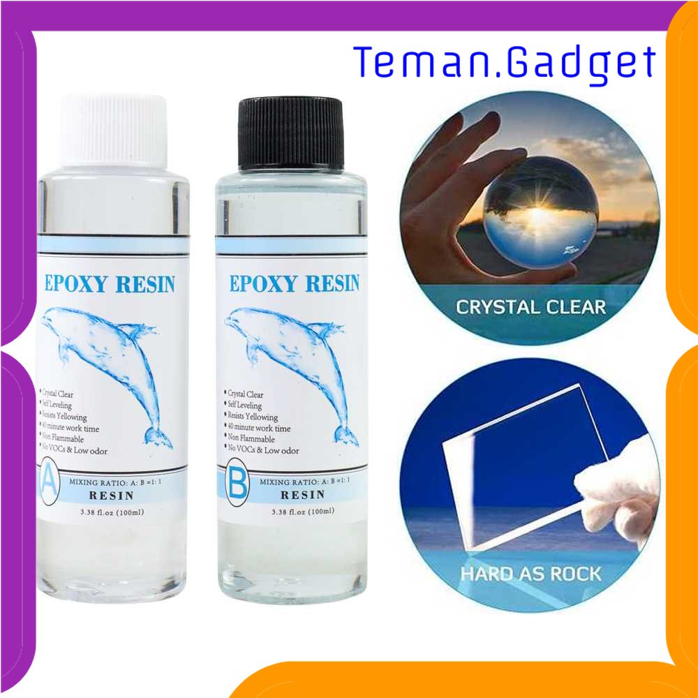 TG - ATK QIAO Lem Resin Epoxy Bening Rasio 1:1 AB Crystal DIY Handmade Jewelry - ER-001