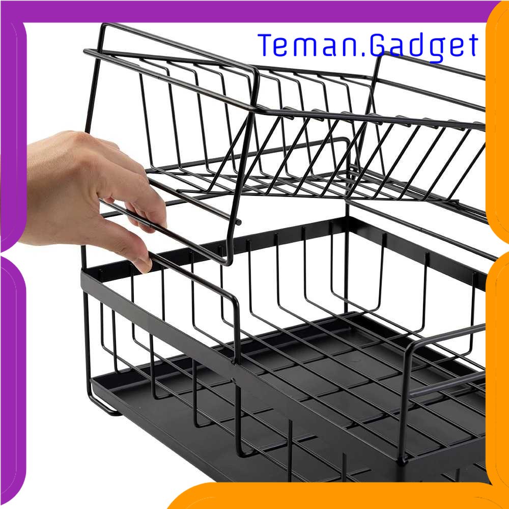 TG - DPR RANDUO Rak Piring Gelas Pengering Drainer 2 Layer Kitchen Rack - MTDD121