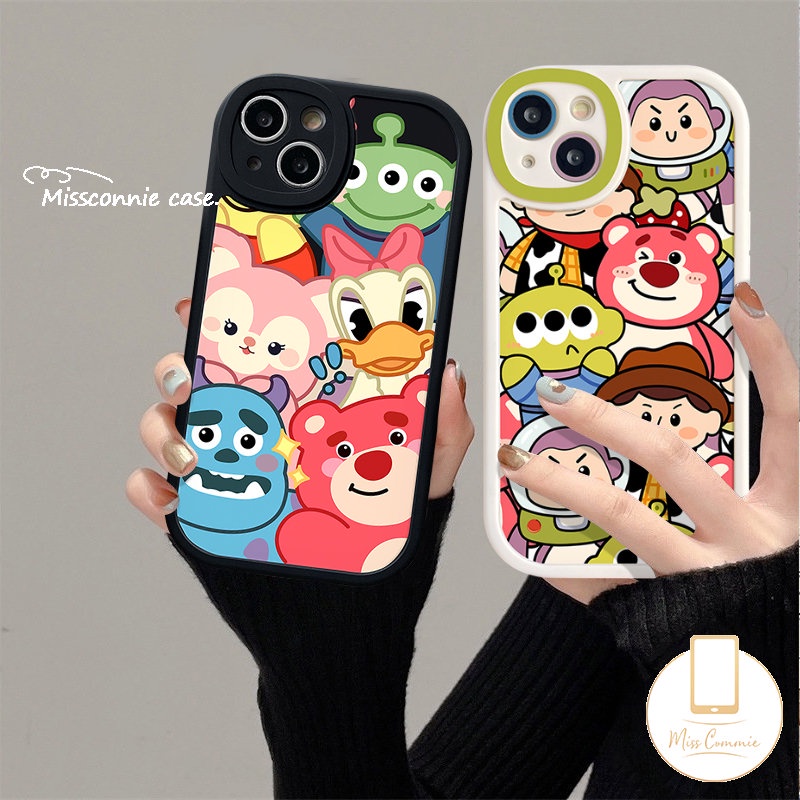 Case Untuk Infinix Smart5 6 Hot 10 9 Play 10T 11 10s 11s Hot 10 Lite 10T 11 10s 11s Note8 Disney Donald Duck Kartun Toy Story Strawberry Bear Manyo Lembut Tpu Penutup Belakang