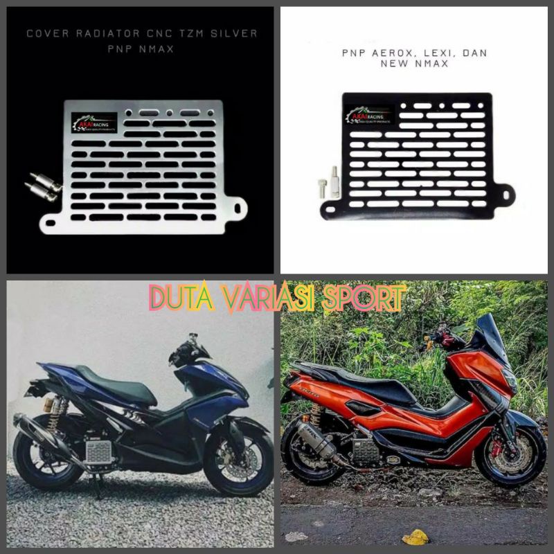Tutup Radiator Cover Radiator Akai Racing Nmax/Nmax New/Aerox/Lexi/Pcx/Adv/Vario 125/150