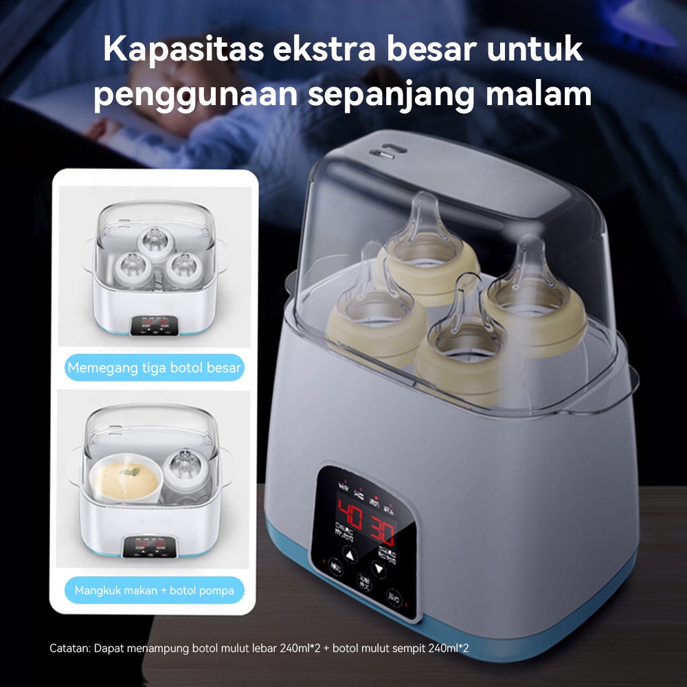 Halo Baby  Baby Feeding Bottle Warmer Heater Bottle sterilizer/Alat Steril Botol LCD Display Remote