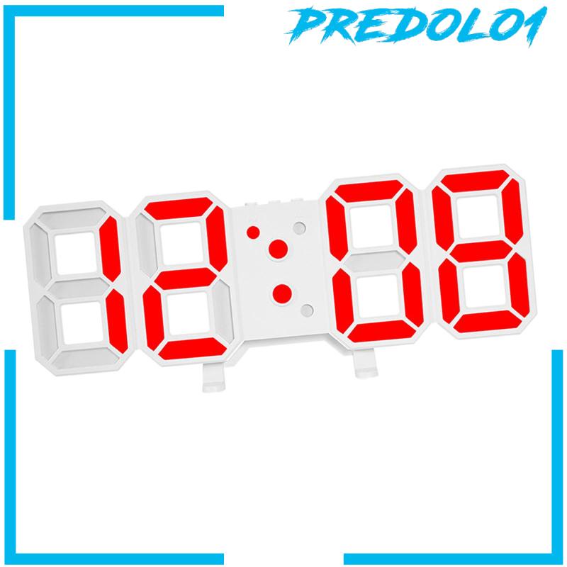 [Predolo1] Jam Elektronik Jam Digital 3D Digital Modern Untuk Kamar Mandi Kantor Kamar Tidur