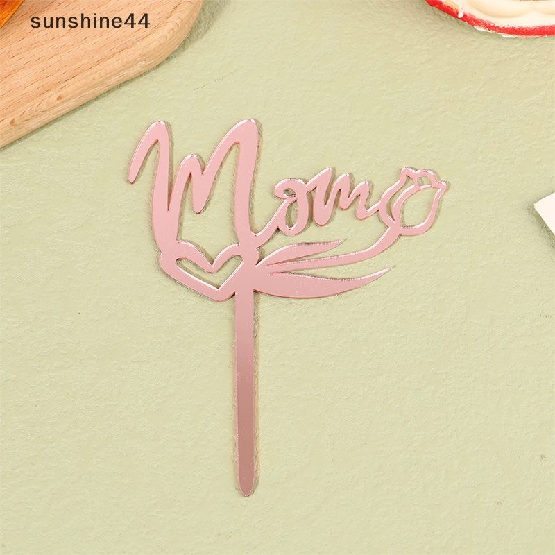 Sunshine Happy Mother's Day Topper Kue Akrilik Untuk Dekorasi Kue Pesta Ulang Tahun Mum ID