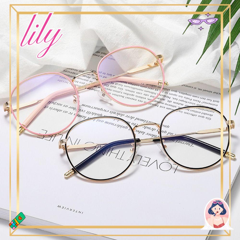 Lily Kacamata Anti-Biru Cahaya Pria Wanita Portable Tahan Lama Ultra Ringan Frame