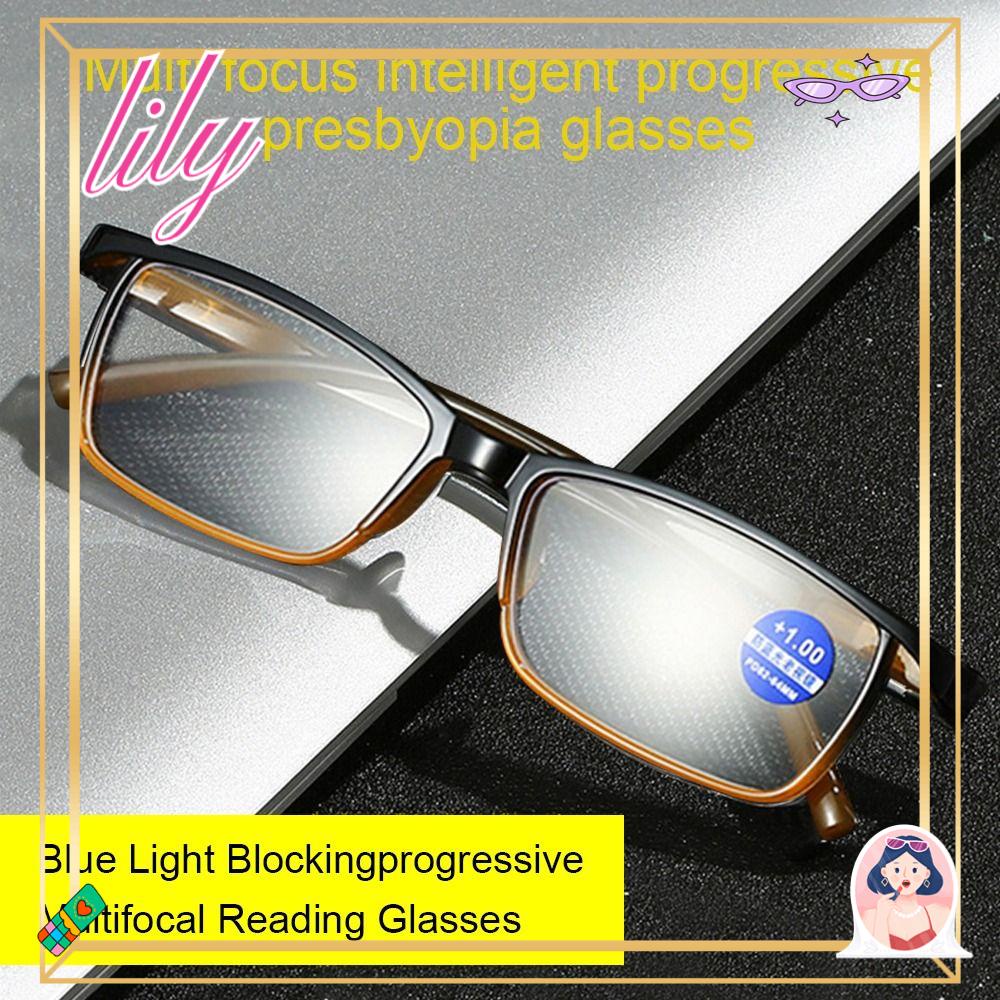 Lily Kacamata Baca Frame Kantor Simple Vintage Anti-Blue Light