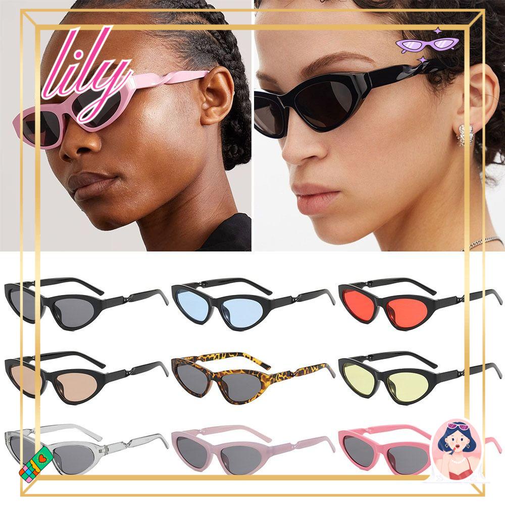 Lily Kacamata Oval Vintage Wanita &amp; Pria UV400 Protection Shades