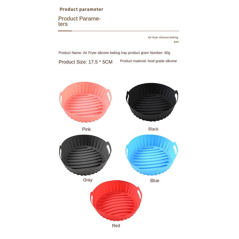 Panci Silikon Bulat Nanas Lembut Masak Reusable Pizza Plate Baking Basket